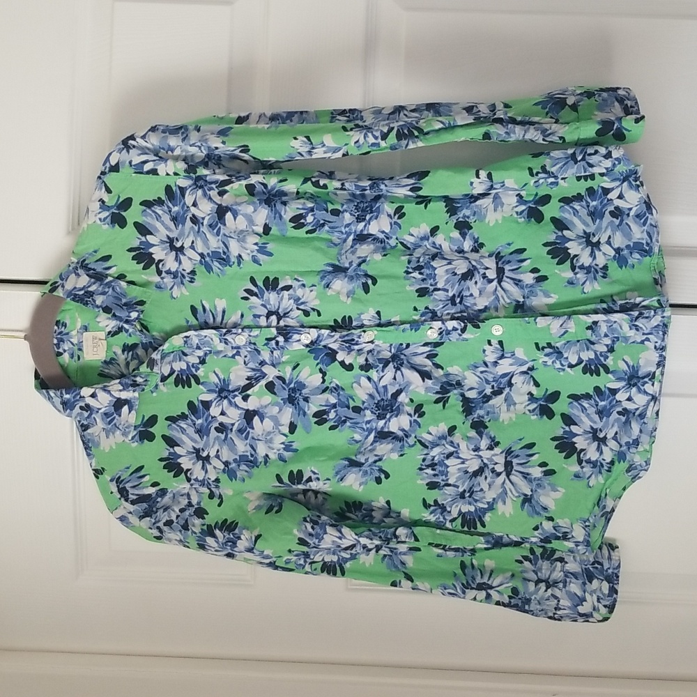 J Crew floral button up PM